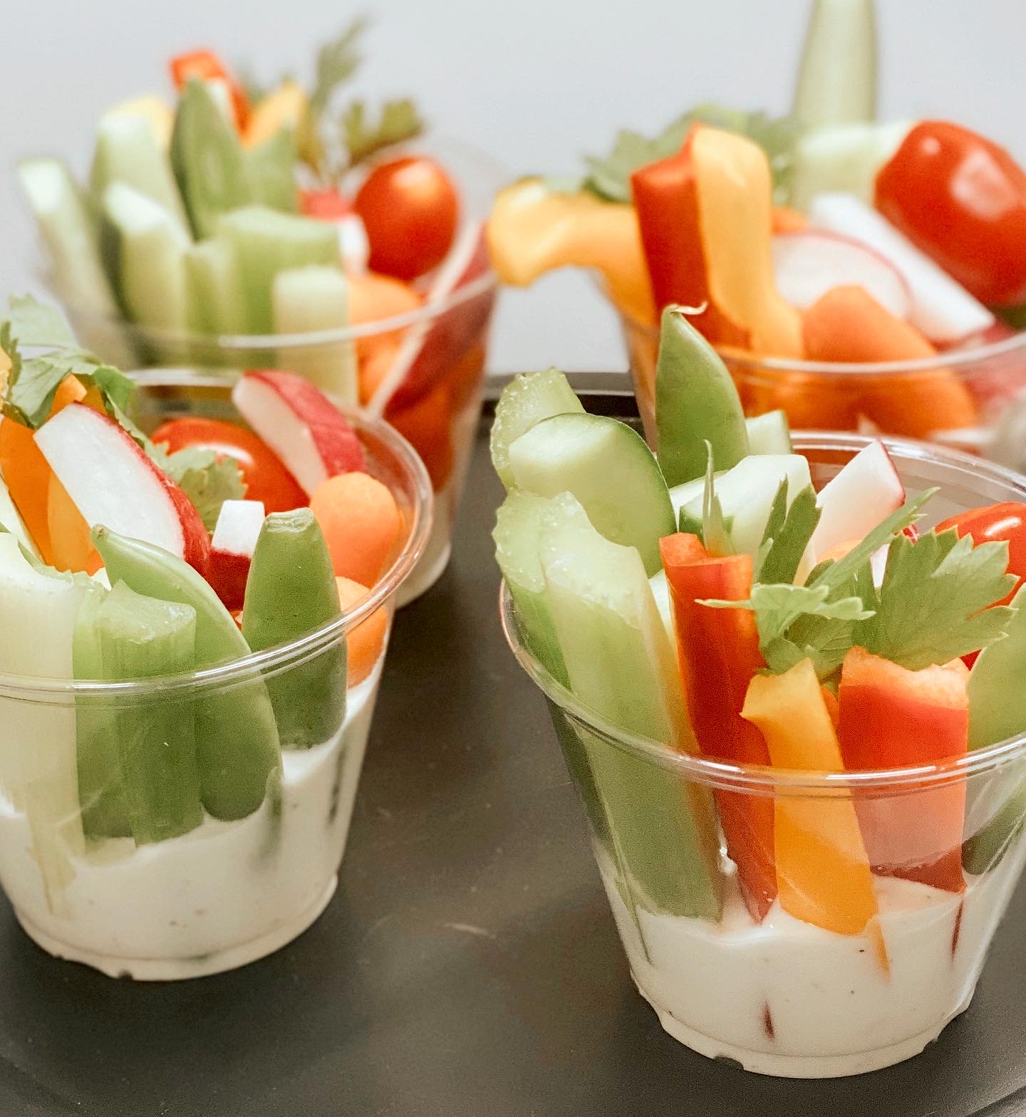 Veggies and Ranch Cups